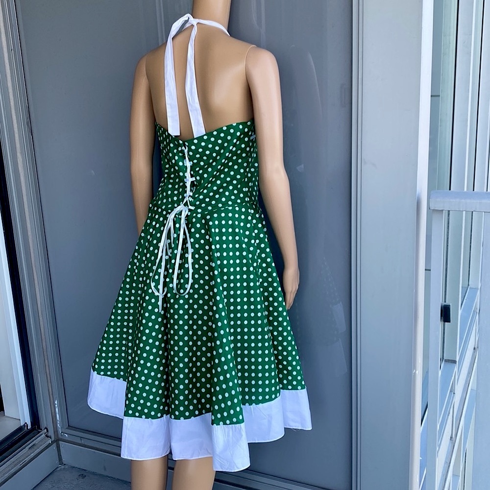 Retro Polka Dot Cotton Dress – A Nostalgic Delight - Picture 5 of 13